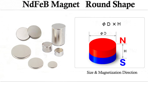 NedfeB Magnet Round Shape