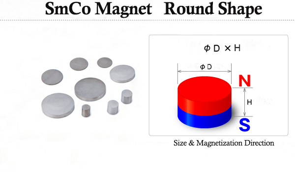 SmCo Magnet Round Shape