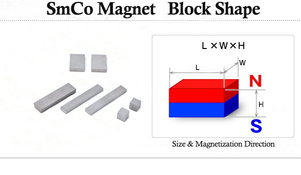 SmCo Magnet Block Shape 