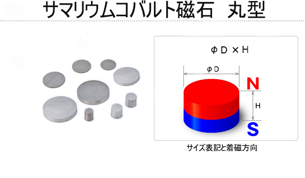 サマリウムコバルト磁石丸型